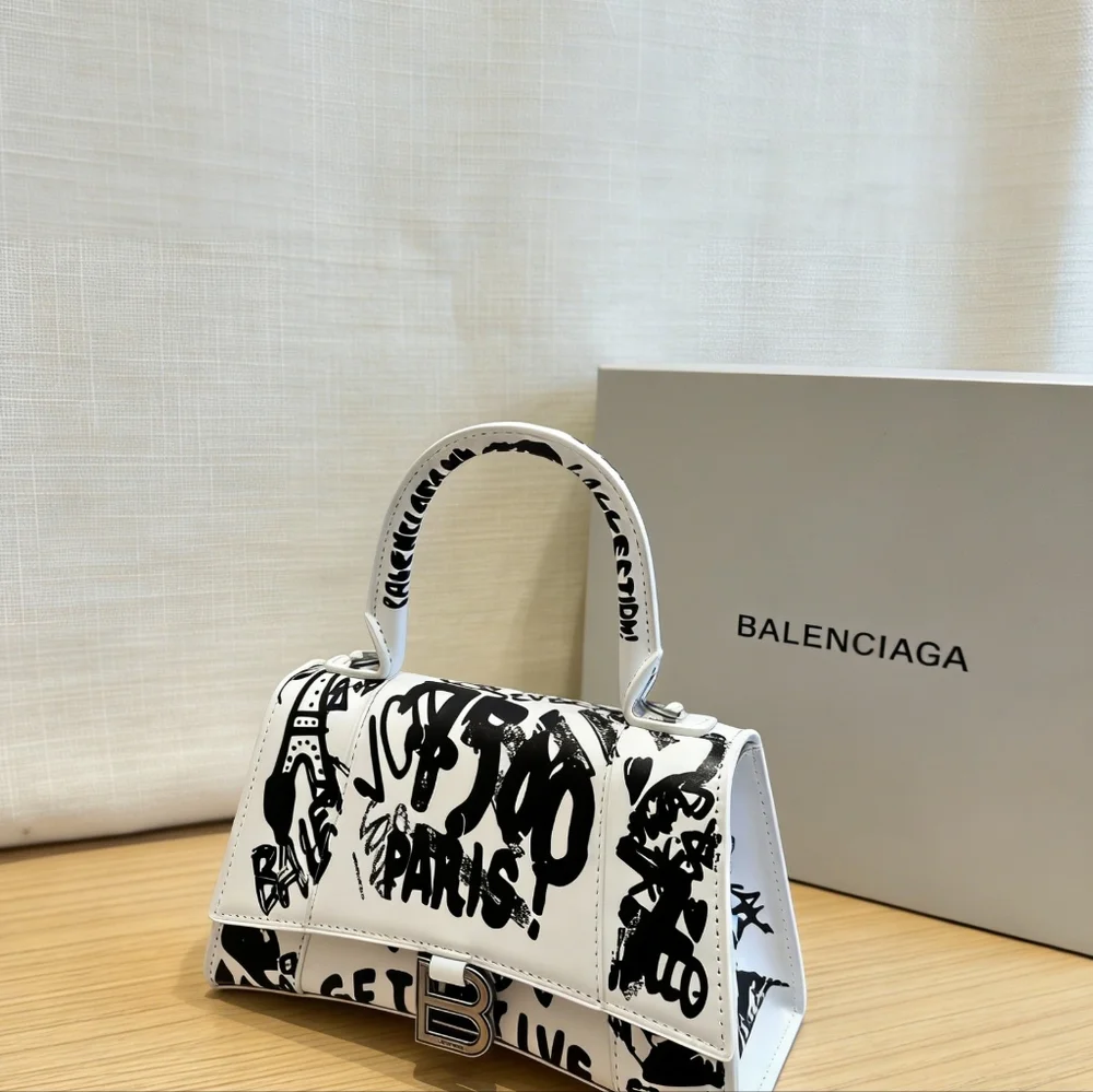 Balenciaga Hourglass XS Graffiti Handbag - Picture 5 of 6